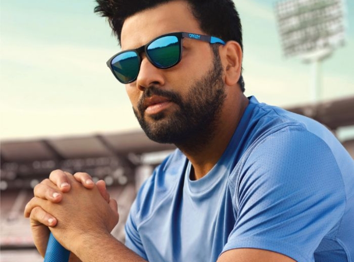 Rohit Sharma features in Oakley styles